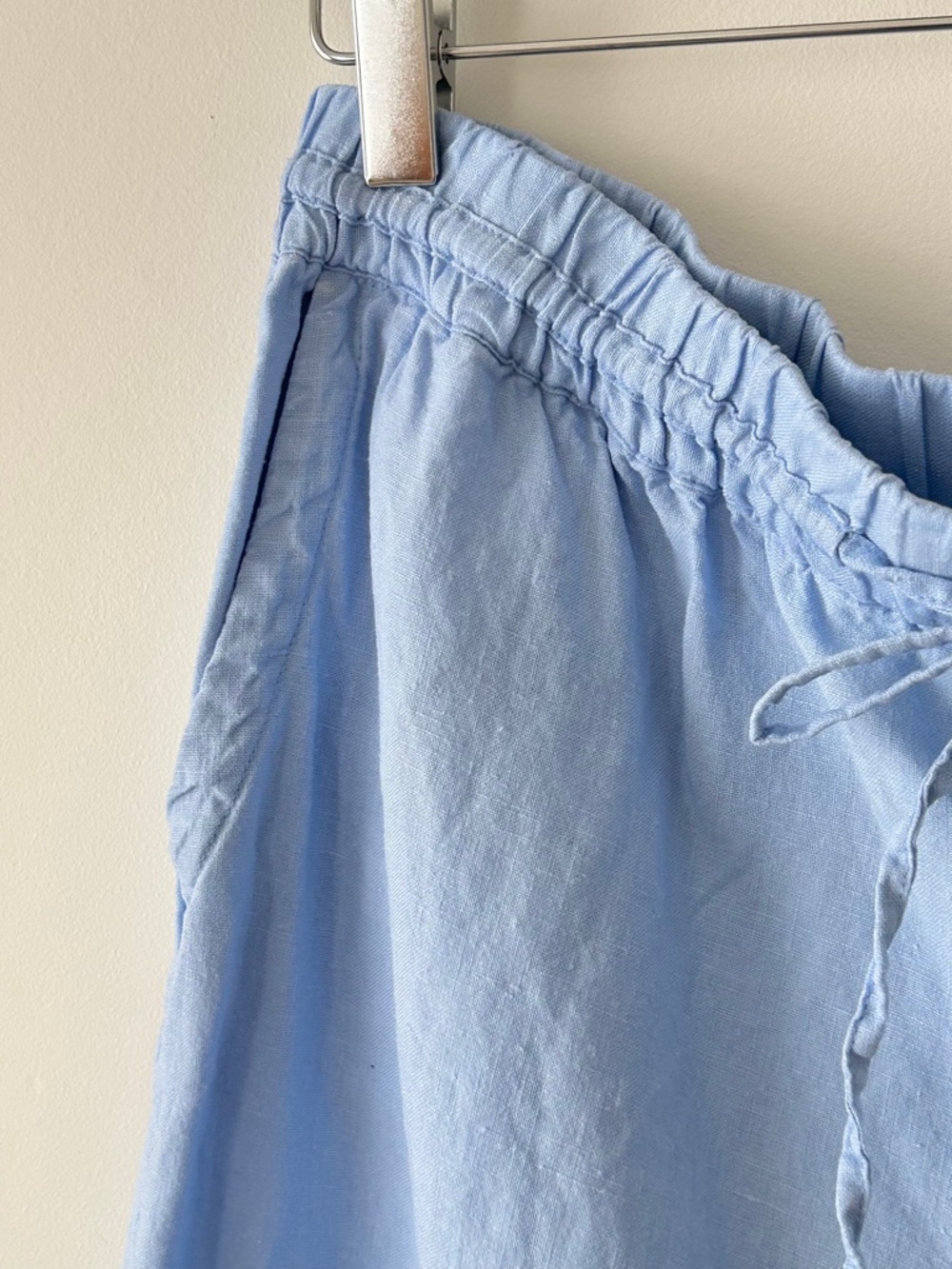Charter Club 100% Linen Blue Wide Leg Pants - Picture 5 of 16